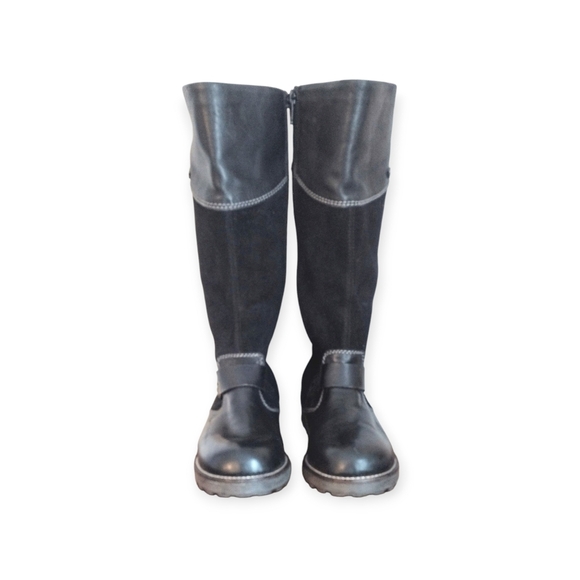 Rieker Women's Black Knee-High Boots Size 37 - Picture 2 of 5